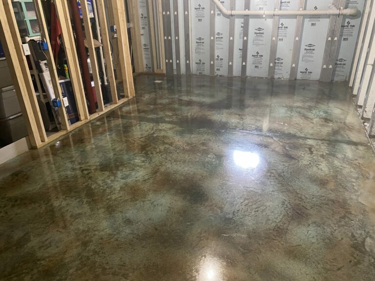 concrete floor staining services