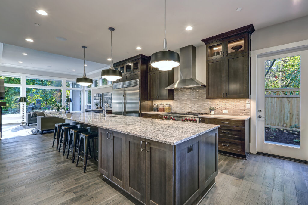 restored and polished granite kitchen