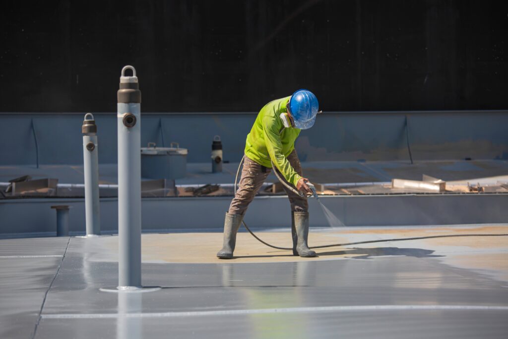 industrial specialty coatings being applied